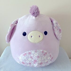 Squishmallow Easter Floral Lavender Delzi Donkey 11”